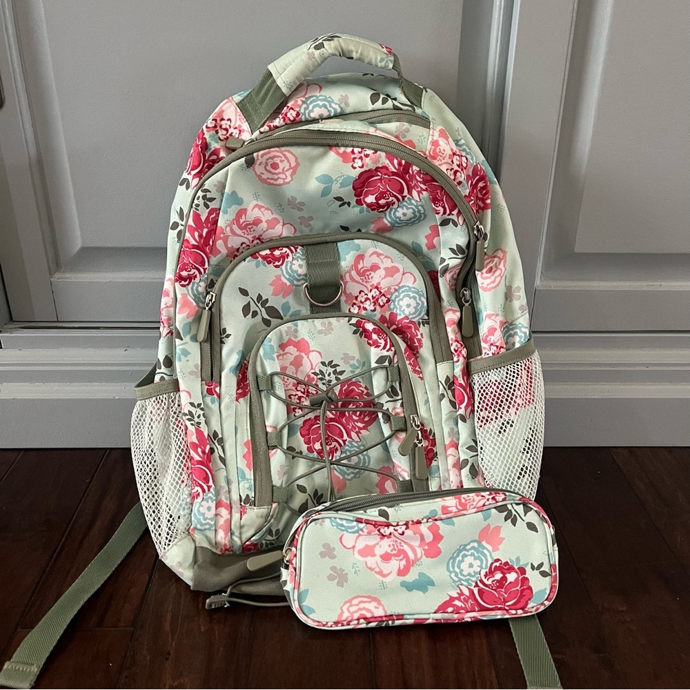PBT Gear-Up Garden Party Floral Classic Backpack with matching pencil case